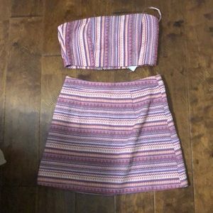 Cute tube top and matching skirt